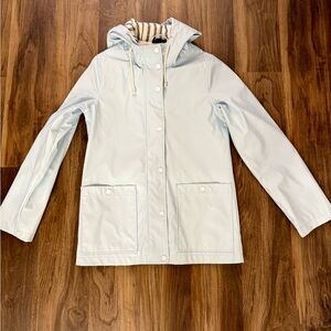 Topshop Light Blue Utility Jacket with Hood